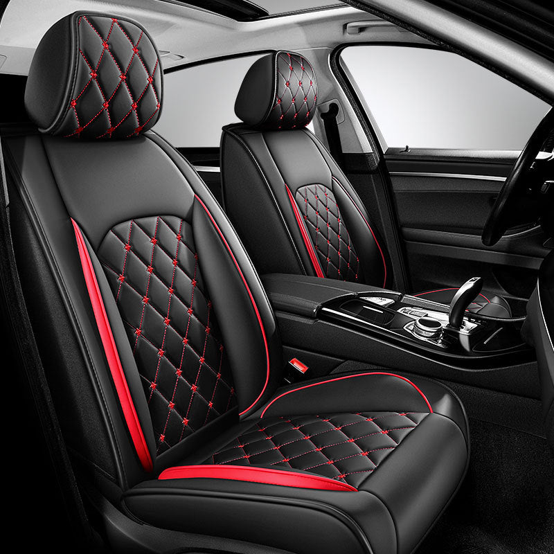 Embroidered Rhombus Car Seat Covers