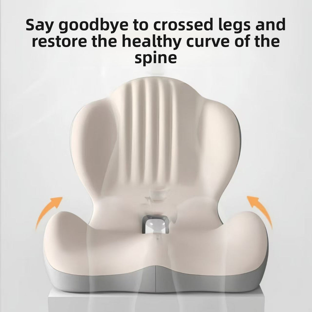 Seat cushion and backrest integrated together