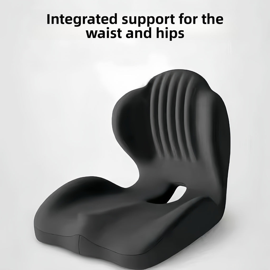 Seat cushion and backrest integrated together