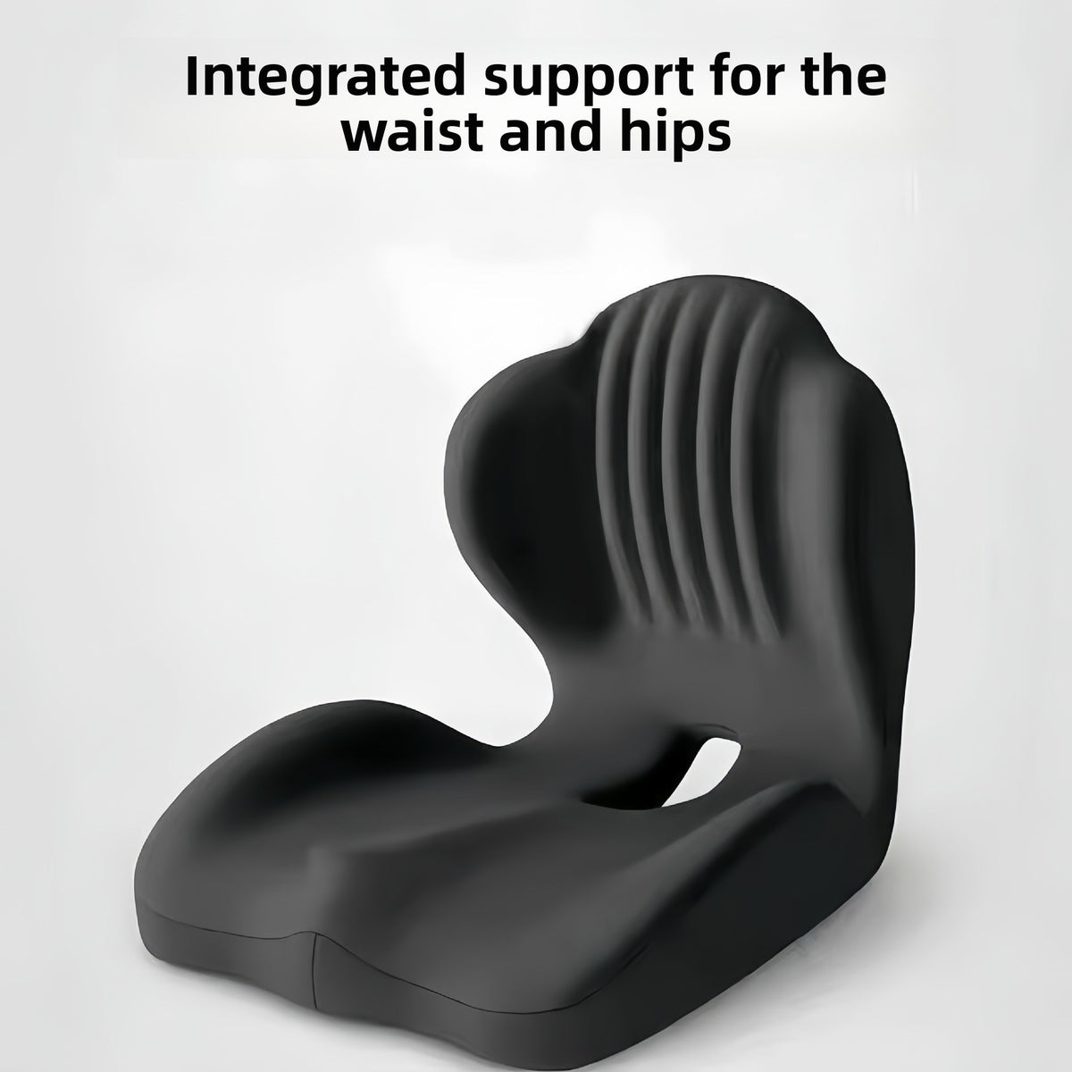 Seat cushion and backrest integrated together